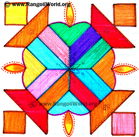 karthigai Madam Kolam