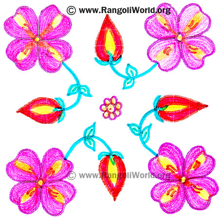 Flower Kolam