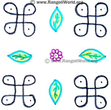 Sikku Leaf Kolam