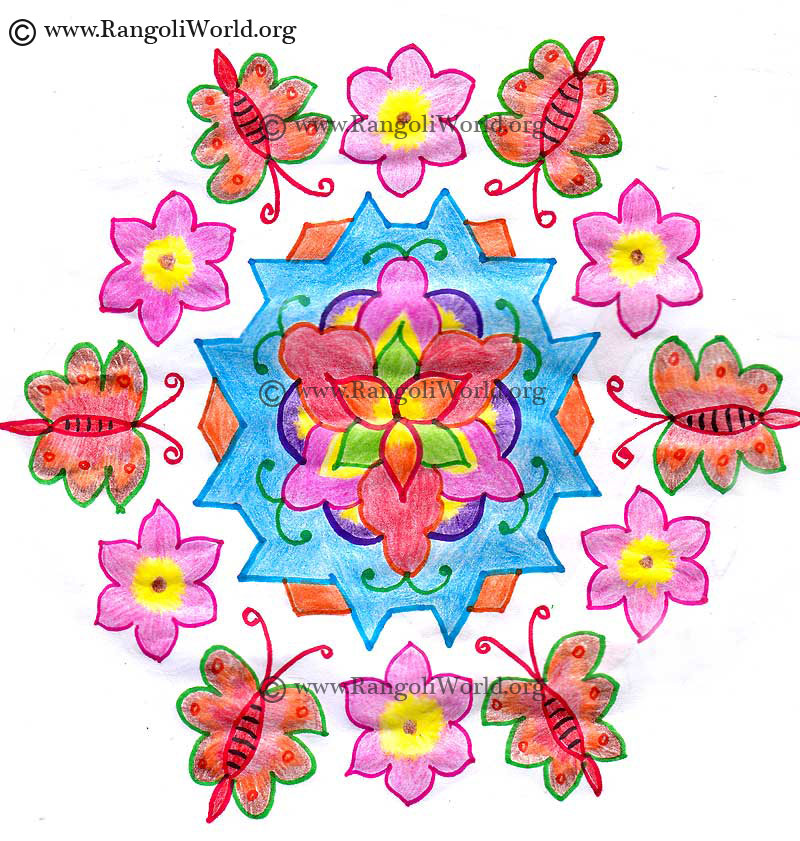Butterfly Kolam
