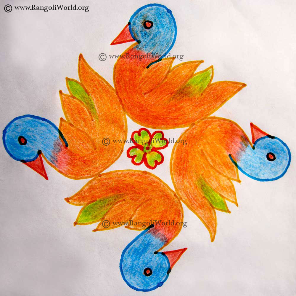 Duck Bird Kolam
