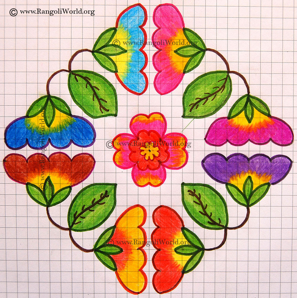 Flower Kolam