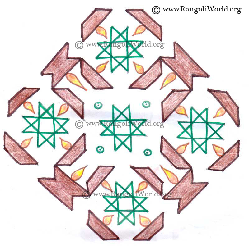 Karthigai Deepam Kolam