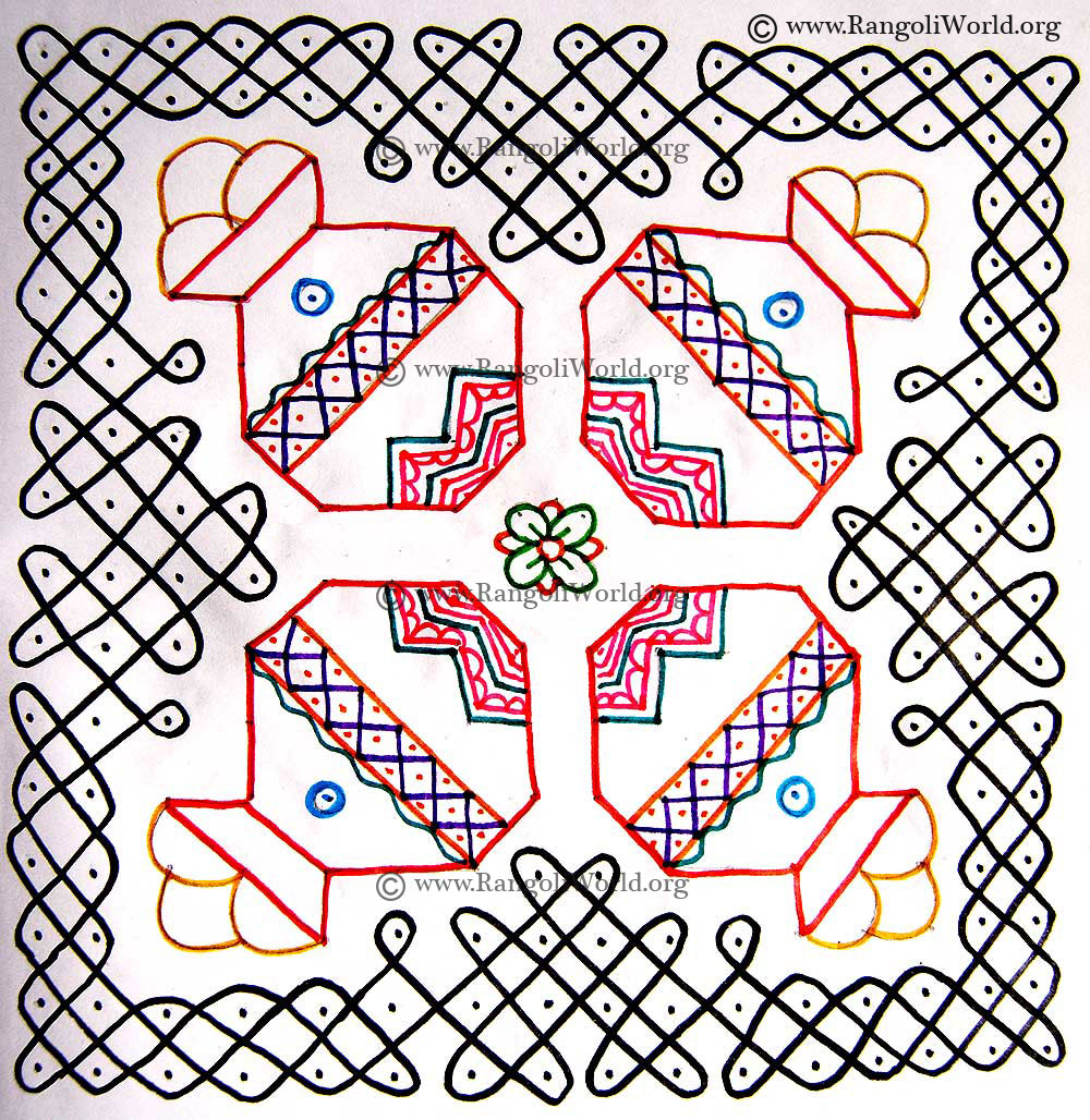 Pongal pot sikku kolam Jan 2012