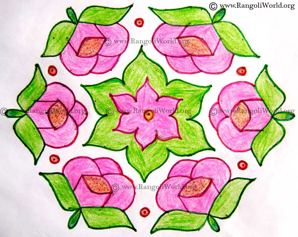 Rose Kolam