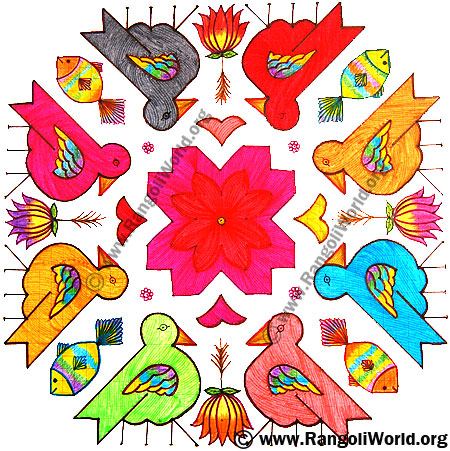 Bird Kolam