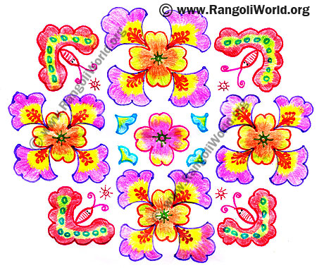 Butterfly Kolam