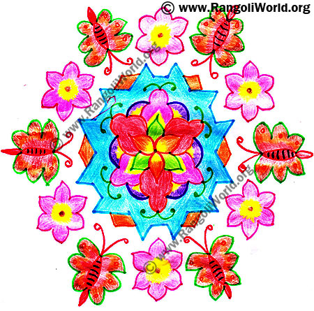 Butterfly Kolam