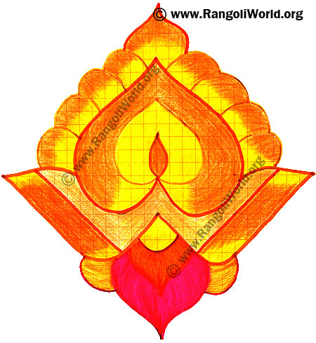 Karthigai Deepam Kolam