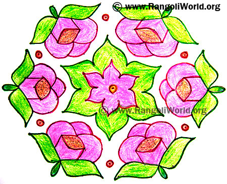 Rose Kolam