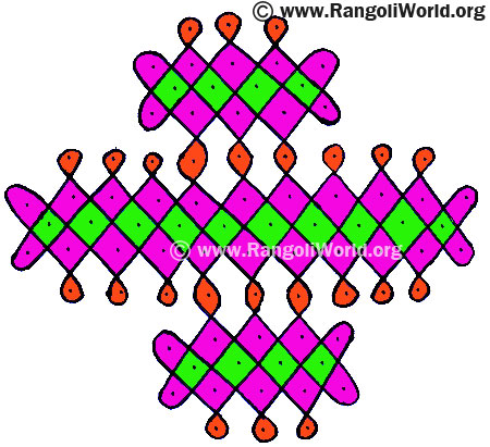 11-3-3 dots sikku kolam