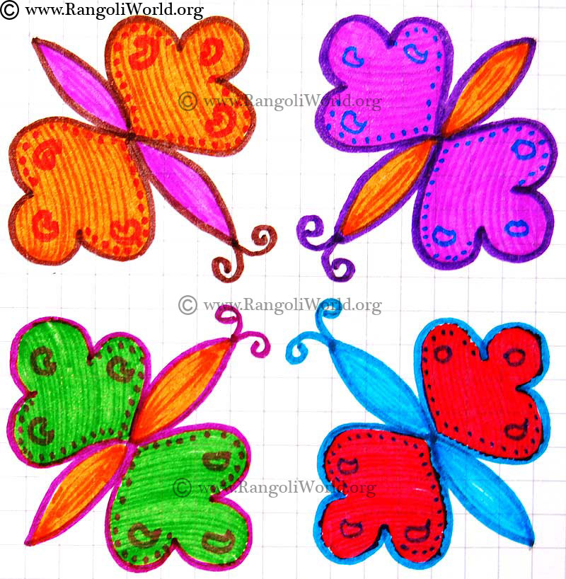 Blooming flowers kolam