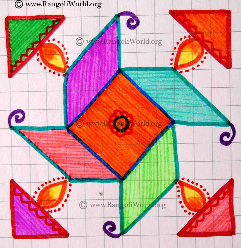 Swastik Deepam Kolam