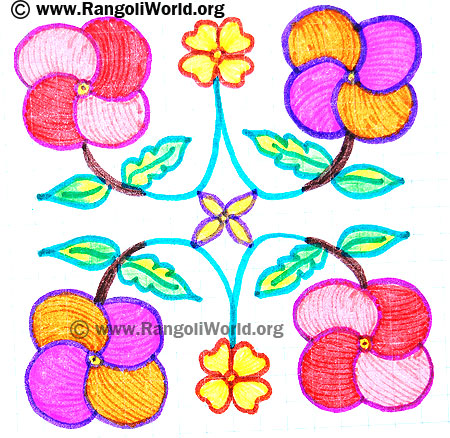 Flower Kolam