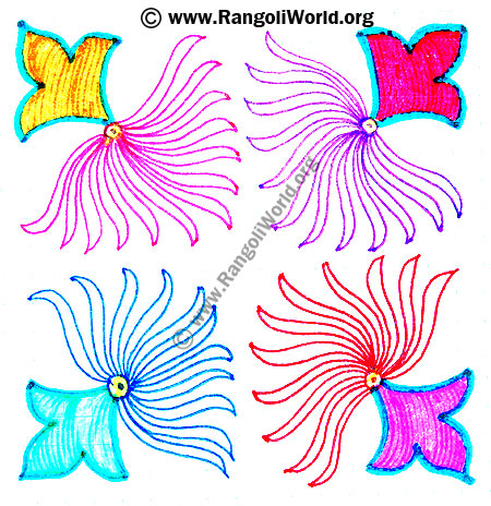 Flower Roots Kolam
