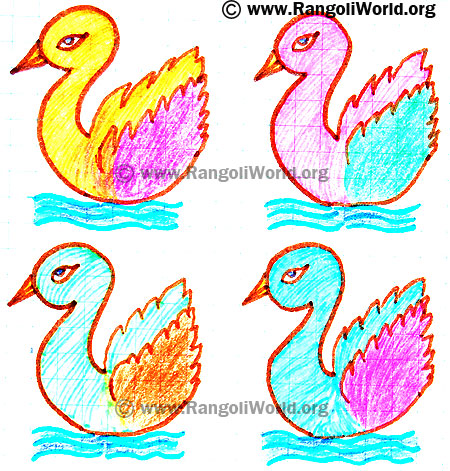 Swan Bird Kolam