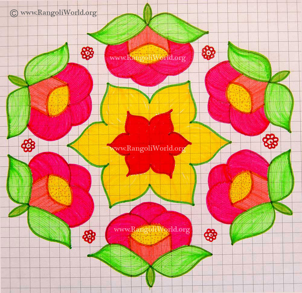 Rose Kolam