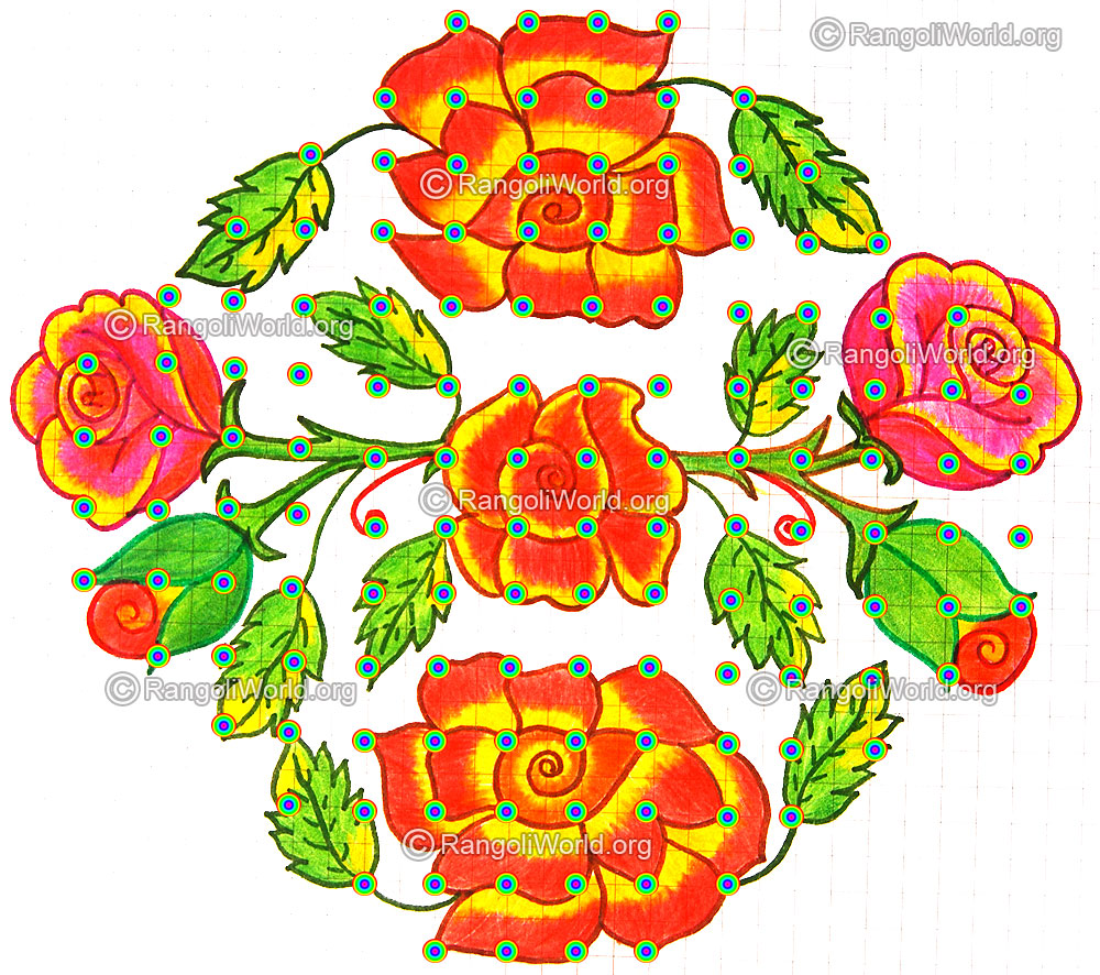 Rose Kolam