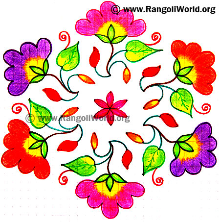 Flower Kolam