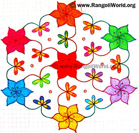 Flower Kolam