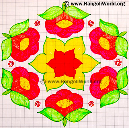 Rose Kolam