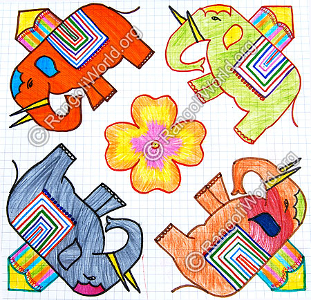 Elephant Kolam
