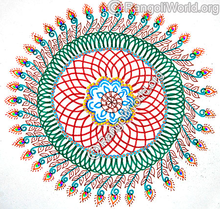 Festival freehand rangoli margazhi 2016