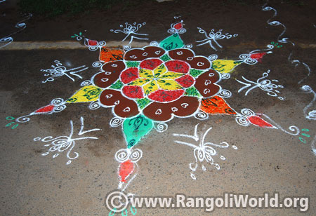 Easy margazhi rangoli design 2017