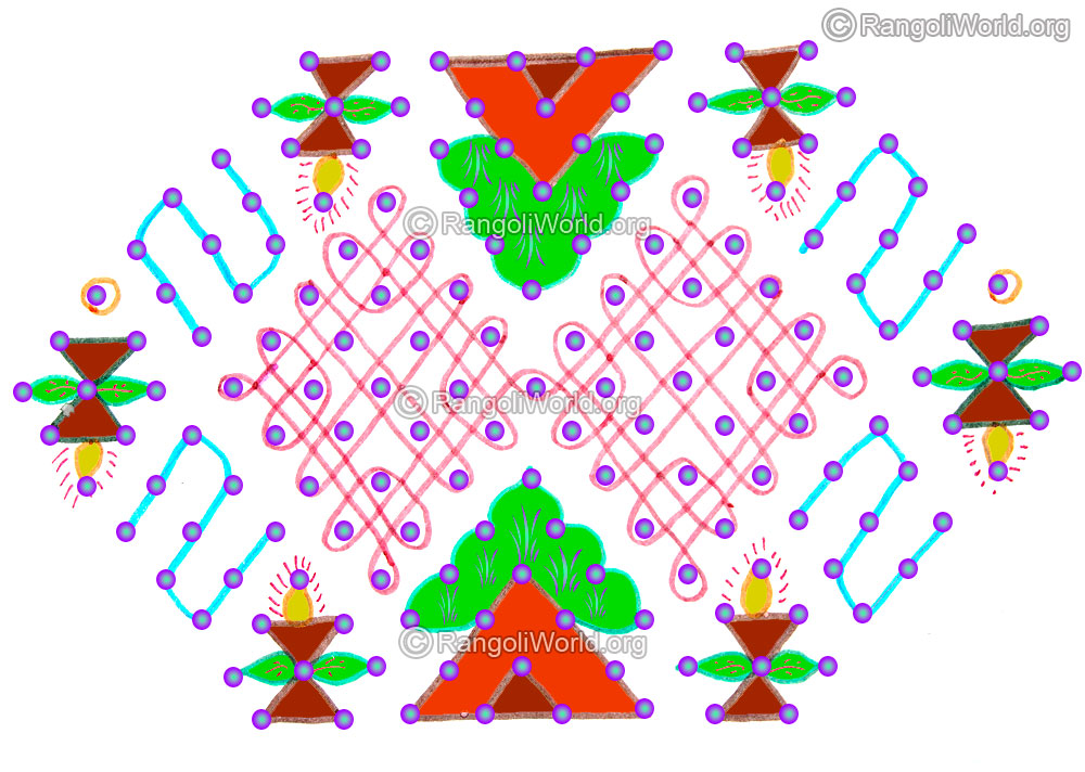Deepam sikku kolam jan 2016 with dots