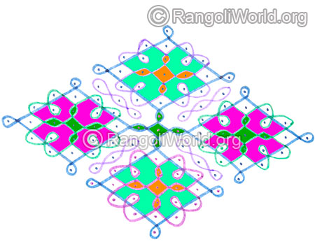 Easy sikku pinnal kolam jan 2016