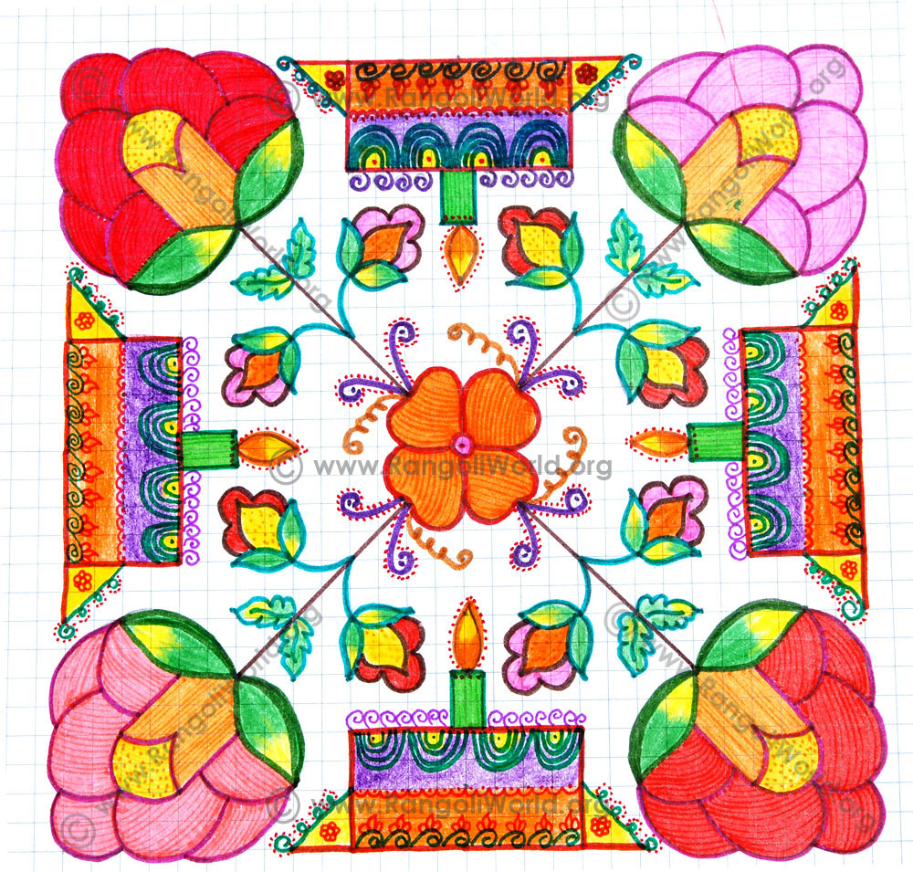 Cake Kolam