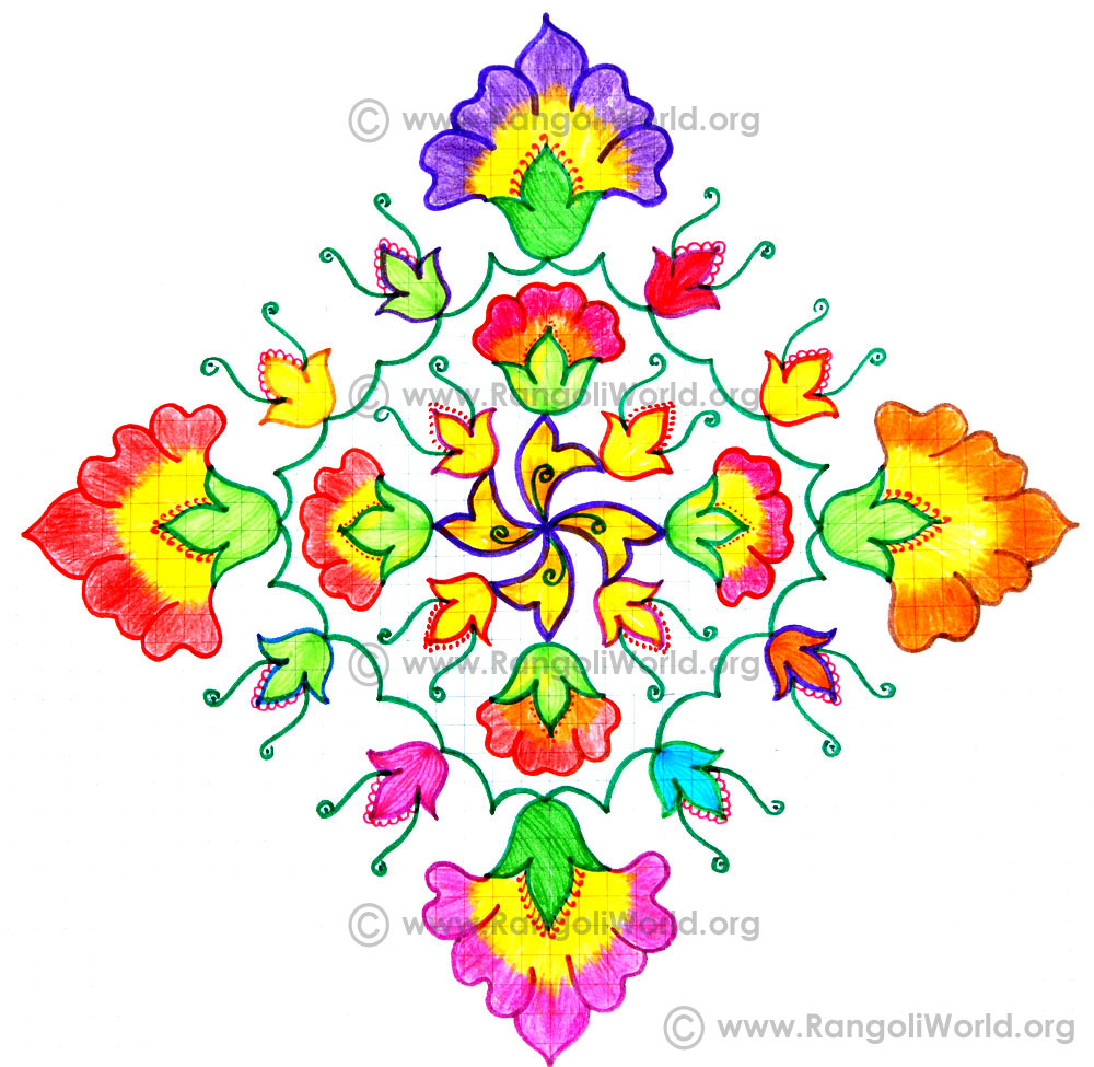 Flower Kolam