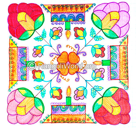 Cake Kolam