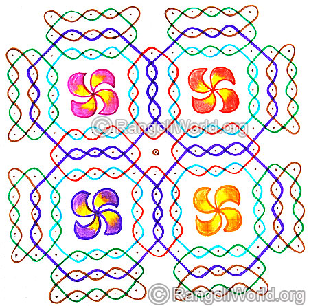 Flower Sikku Kolam