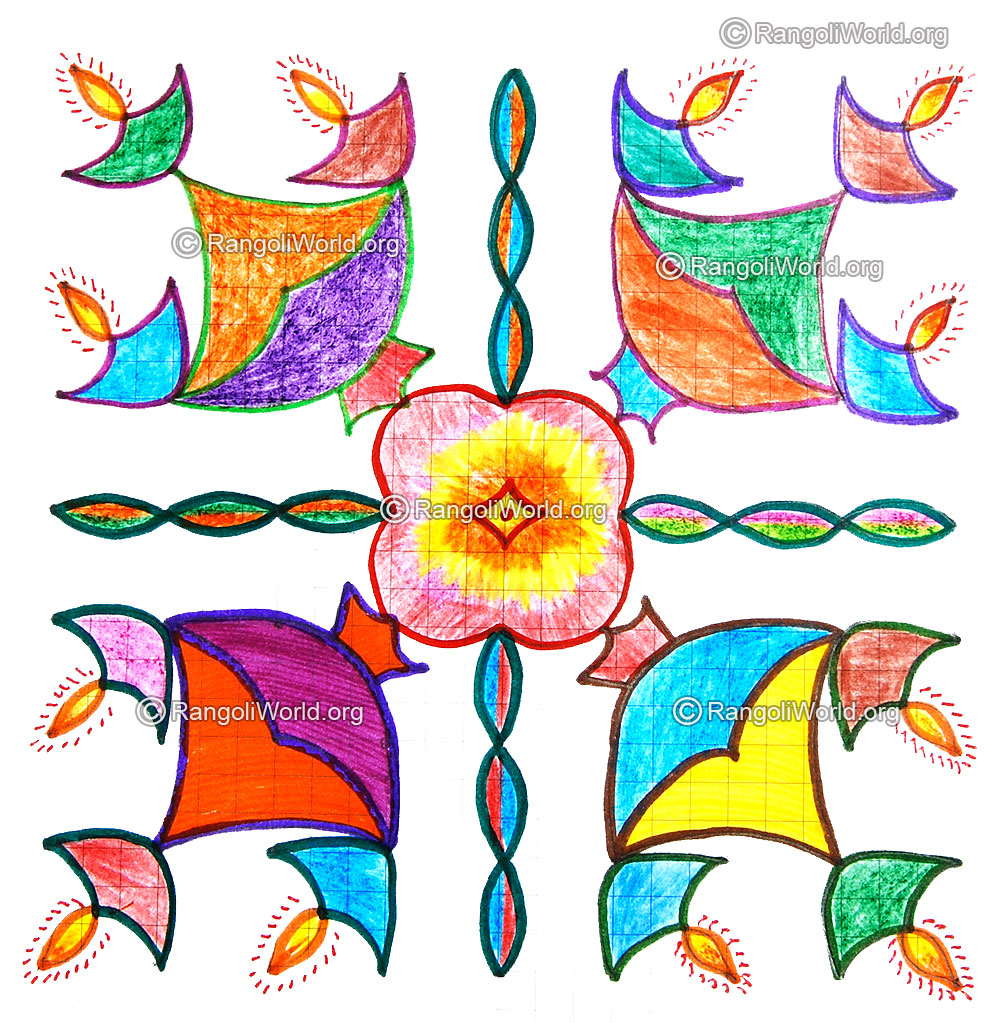 Karthigai deepam kolam 2015