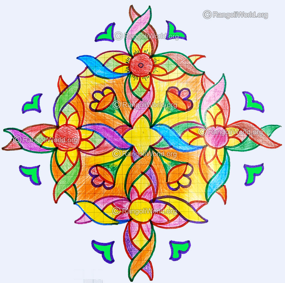 New year kolam design