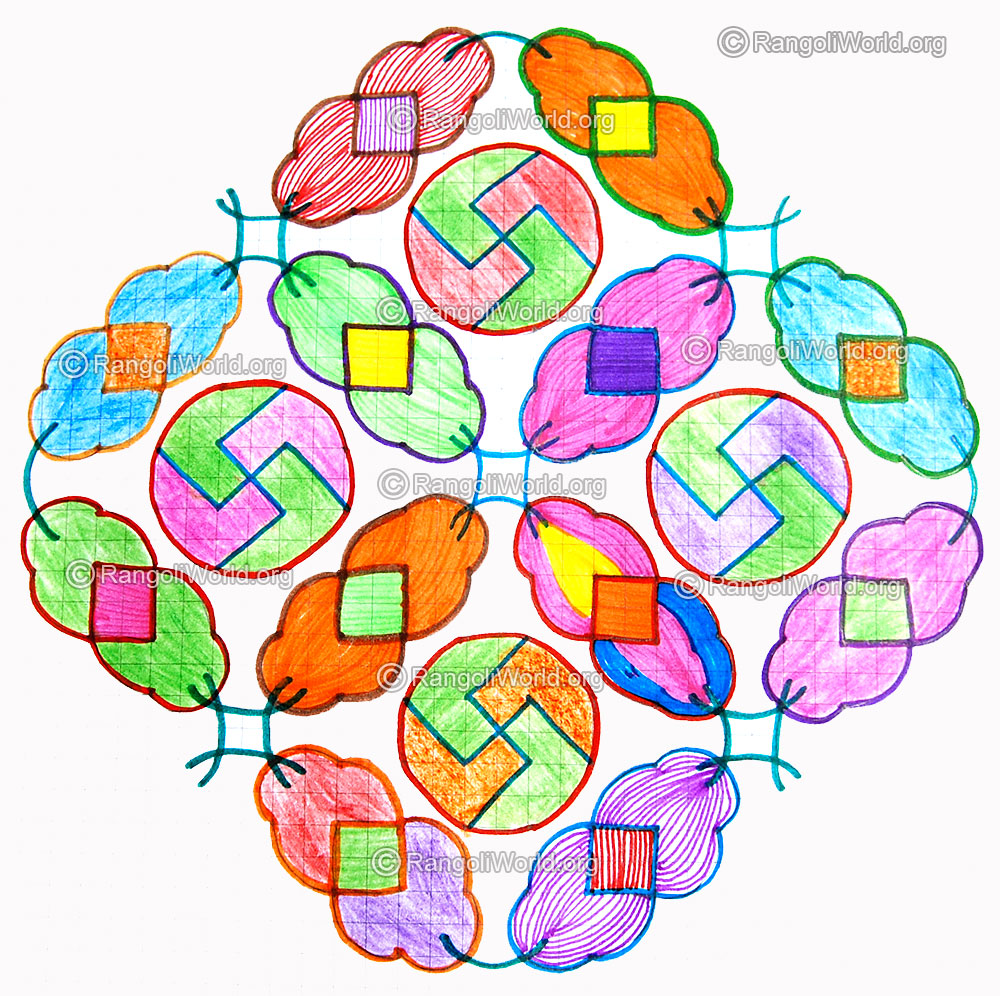 Swastik kolam jan1 2015