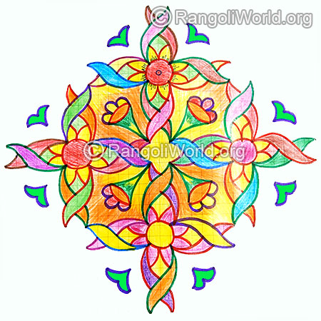 New year kolam design