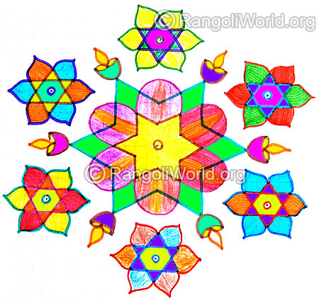 star with karthigai deepam kolam jan1 2015