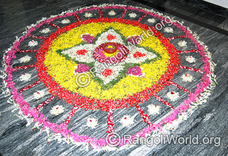 Onam flower rangoli-2
