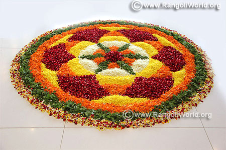 Onam Flower Rangoli