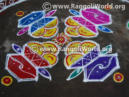Kaanum pongal rangoli jan 2016