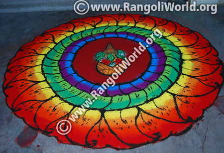 Kalasam sankranti rangoli 2016 latest design