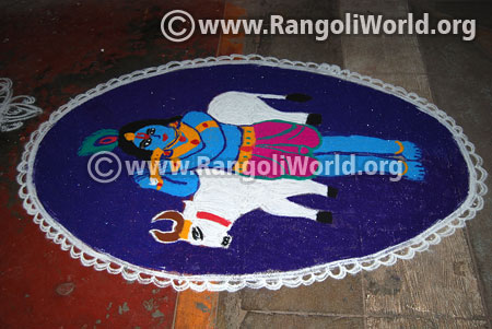 Pongal festival pot rangoli 2016