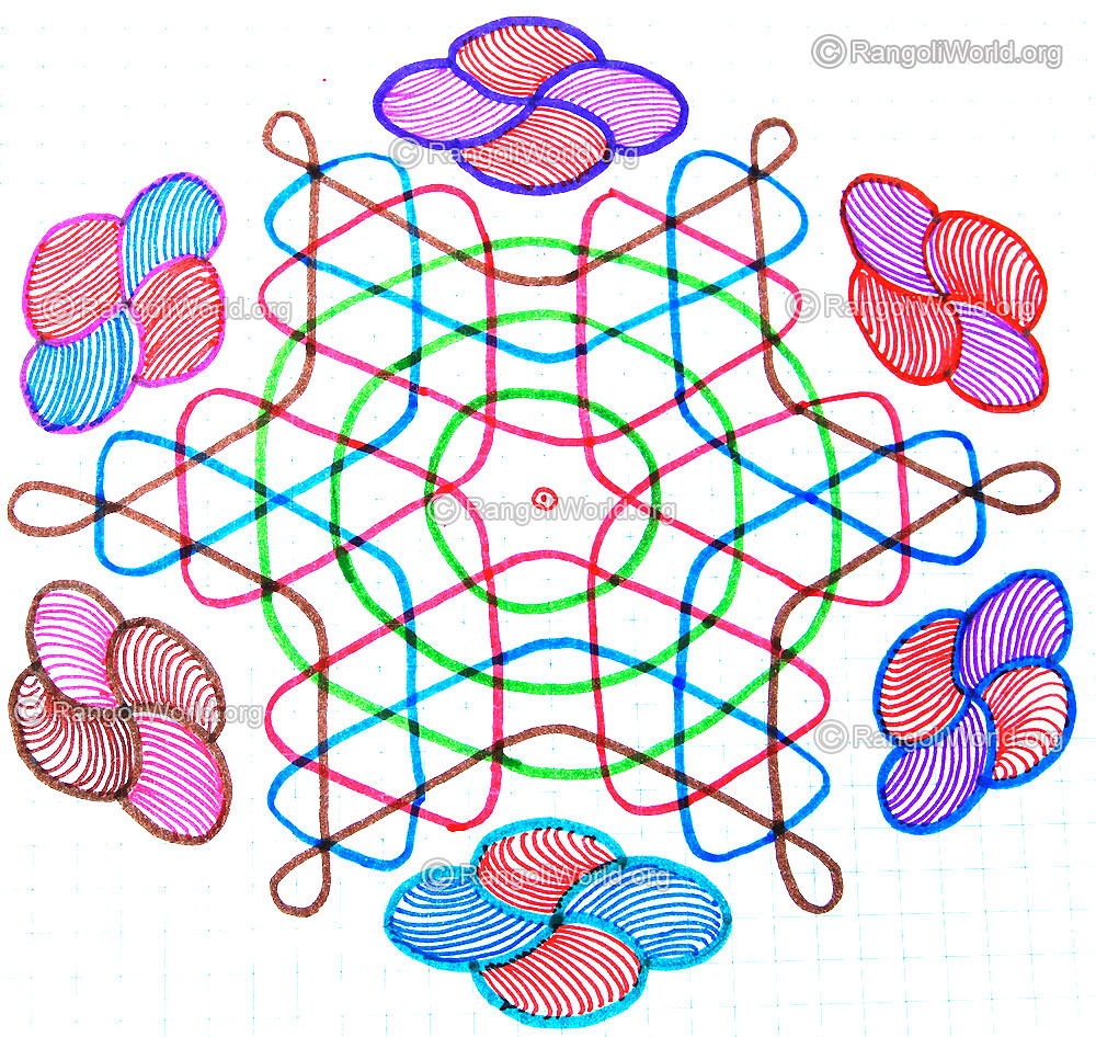 Flower pooja kolam