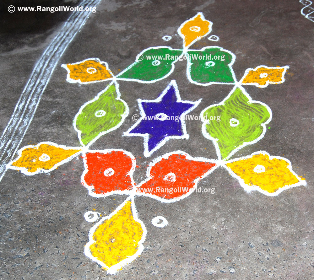 Bitter gourd kolam
