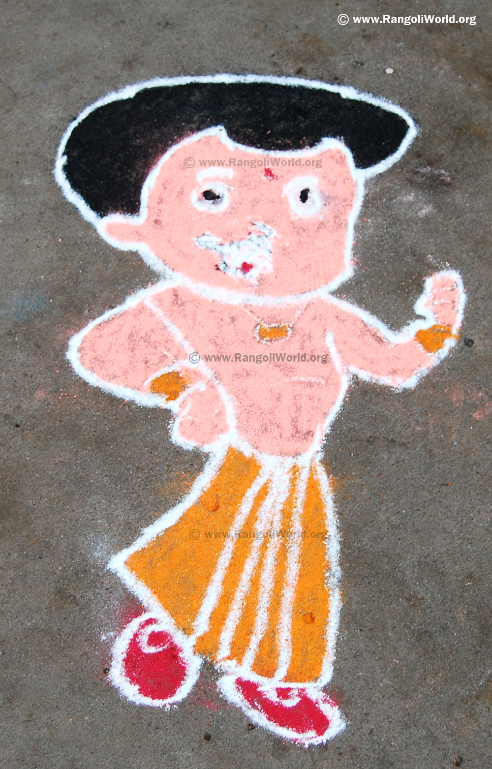 Chota bheem Rangoli Jan14