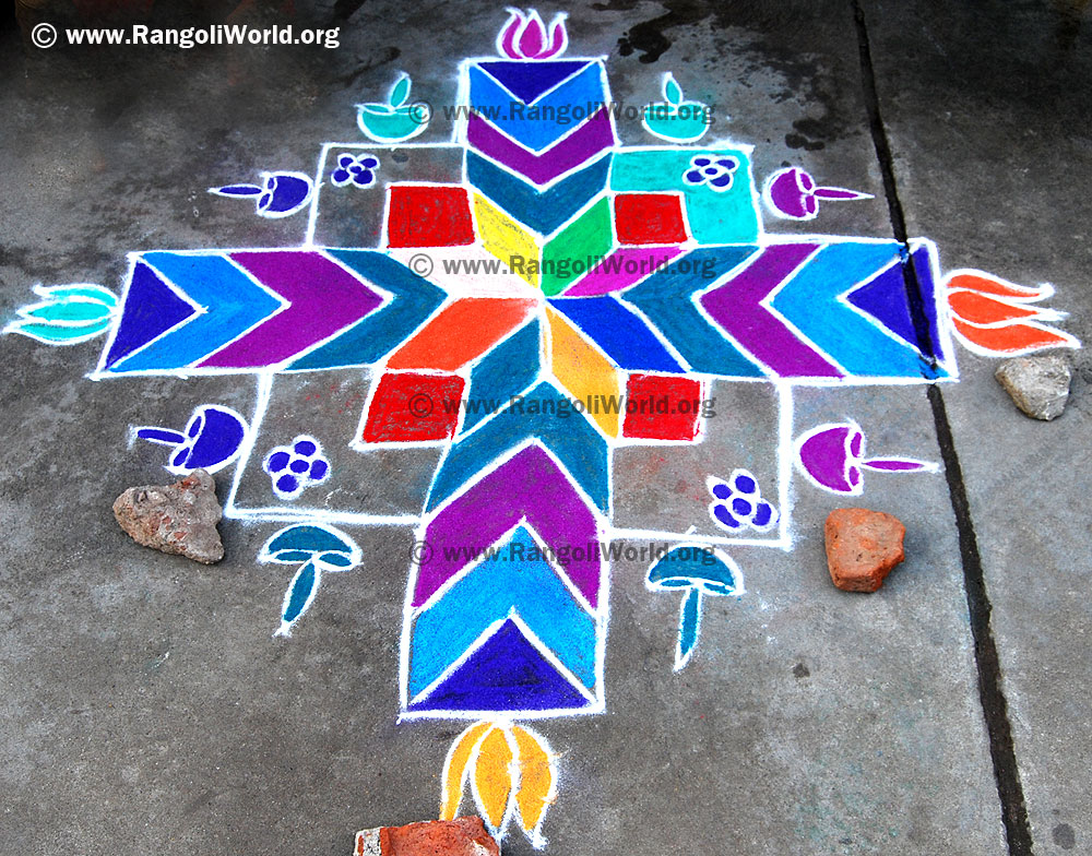 Deepam lotus kolam jan14