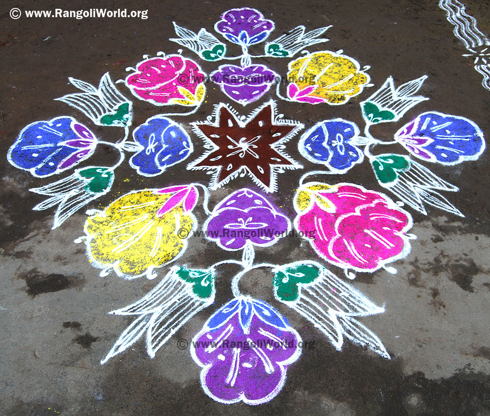 Flower kolam 2 jan14