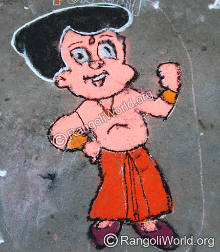 Chota bheem Rangoli
